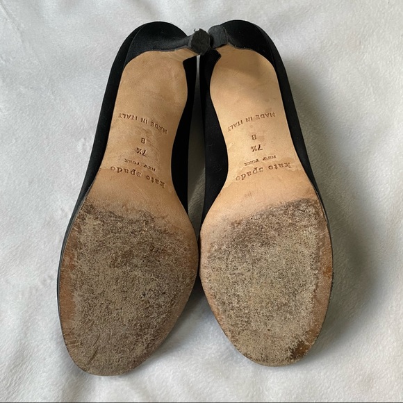 Kate Spade Satin Round Toe Pumps Heels - Picture 7 of 10